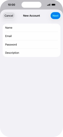 Press Description and key in the required name.