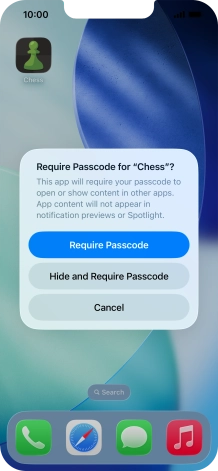Press Require Passcode.