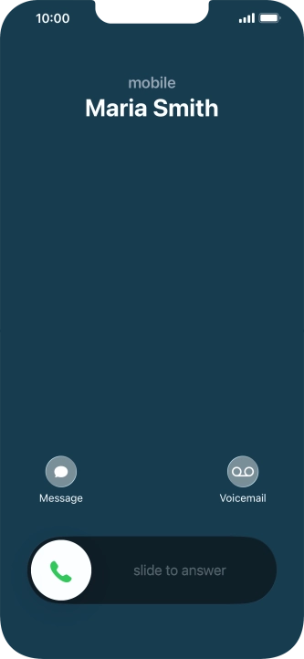 Press Voicemail when you get a call.