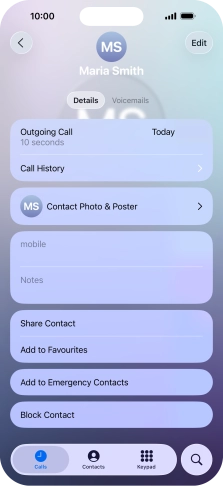 Press Block Contact.