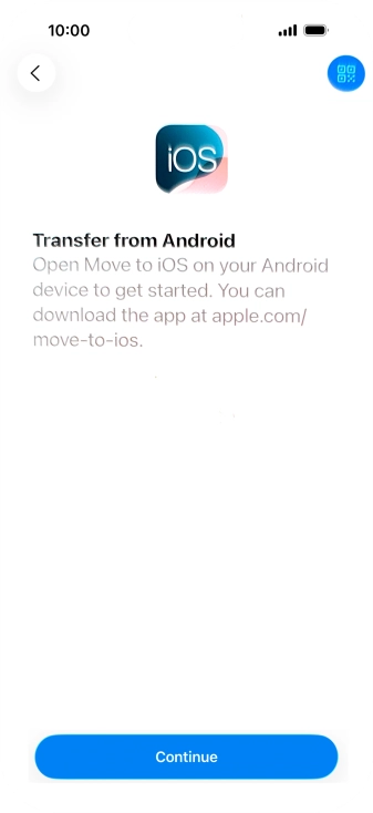 To transfer content to your phone, you need to install the app 
