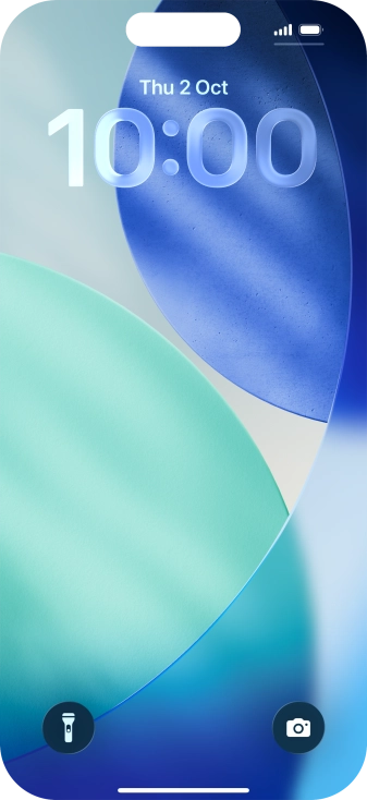 Slide your finger upwards starting from the bottom of the screen.