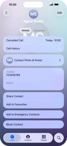 Press Block Contact.