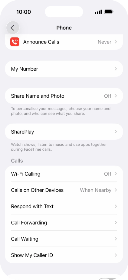 Press Wi-Fi Calling.