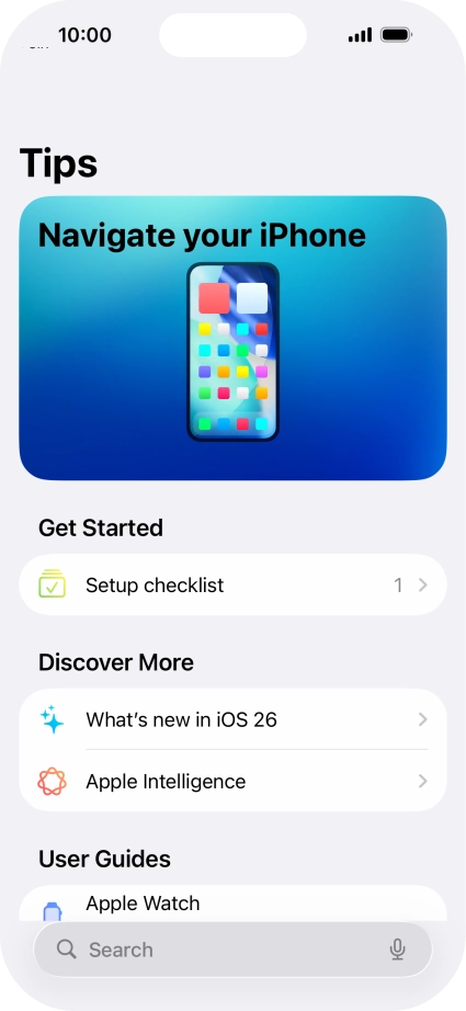 Slide your finger upwards starting from the bottom of the screen to return to the home screen.