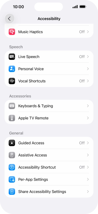Press the required category below 