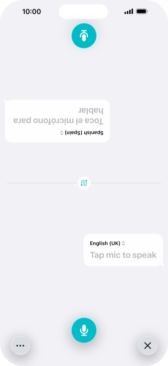 Press the end icon to end two-way view.