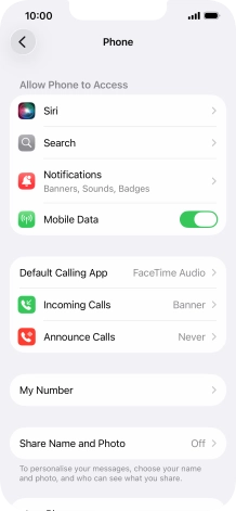 Press Announce Calls.