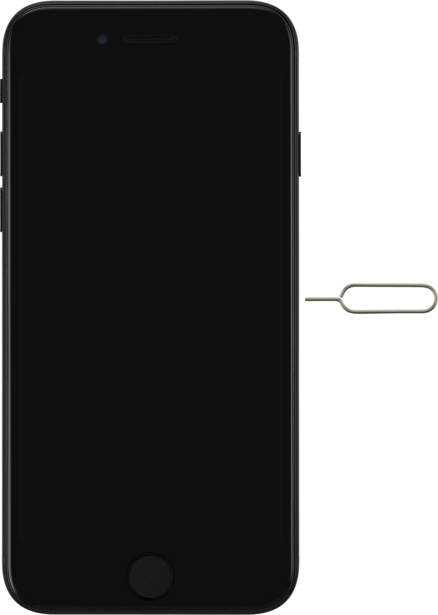 Find the opener for the SIM holder.