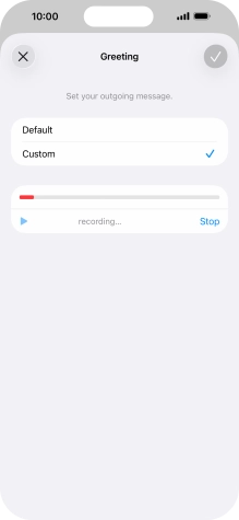 Press Stop to stop recording.