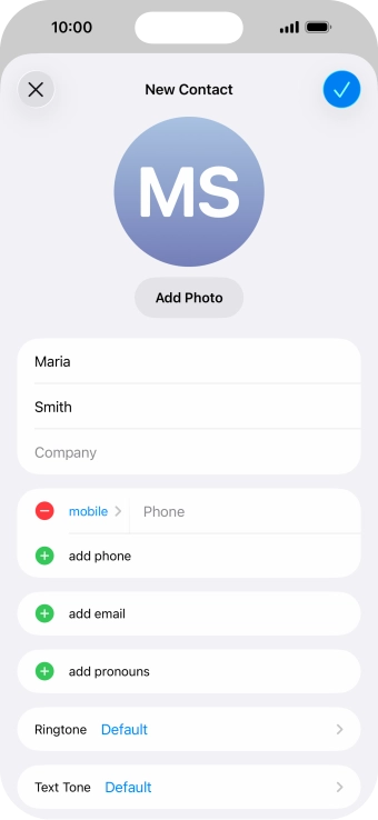 Press Phone and key in the required phone number.