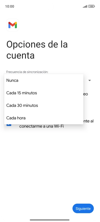 Pulsa el ajuste deseado.