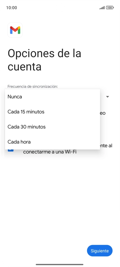 Pulsa el ajuste deseado.