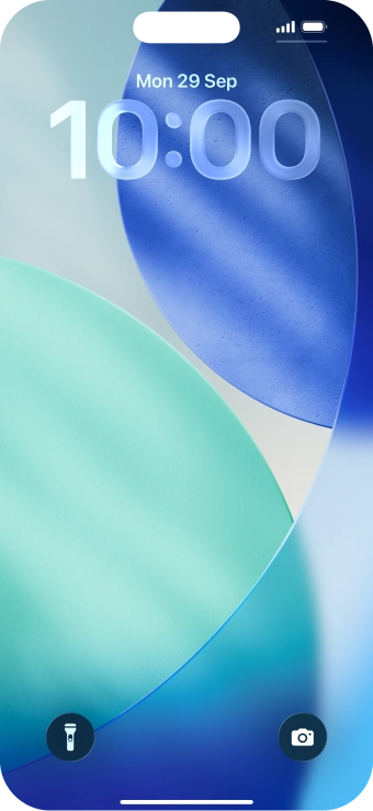 Slide your finger upwards starting from the bottom of the screen.