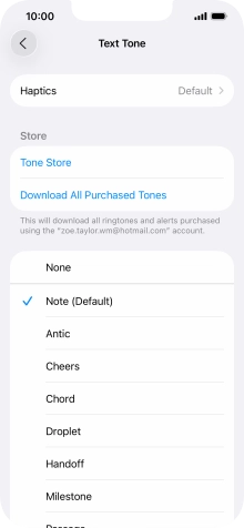 Press the required message tones to hear them.