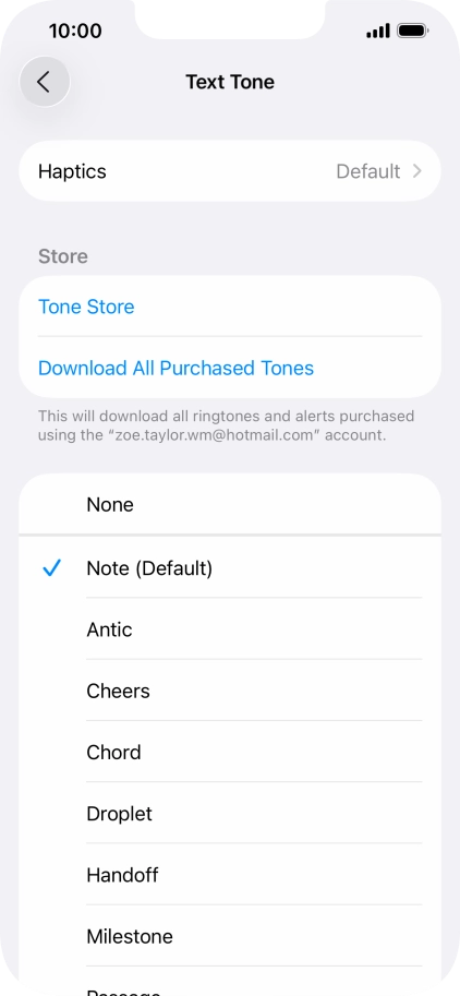 Press the required message tones to hear them.
