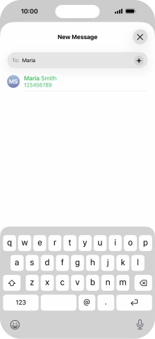 Press the required contact.