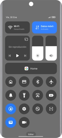 Pulsa el icono de modo de ahorro de energía para activar o desactivar la función.