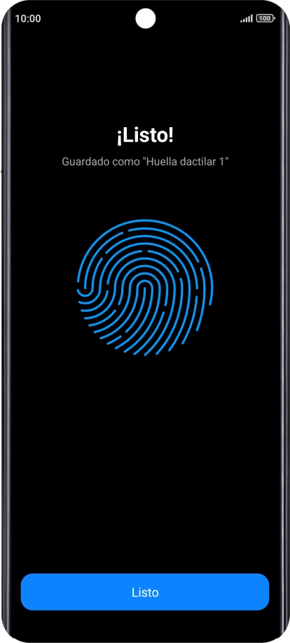 Pulsa Listo.