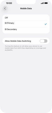 Press the required price plan.