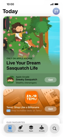 Press the search icon.