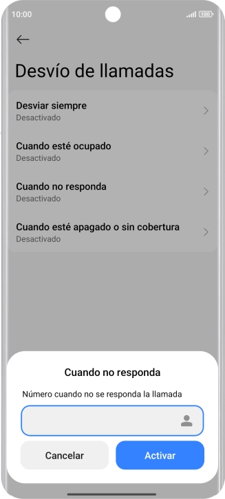 Introduce +34600132000 y pulsa Activar.