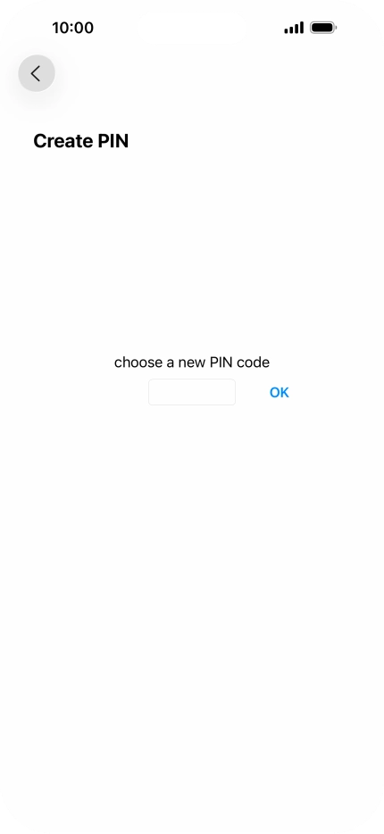 Key in a new four-digit PIN and press OK.