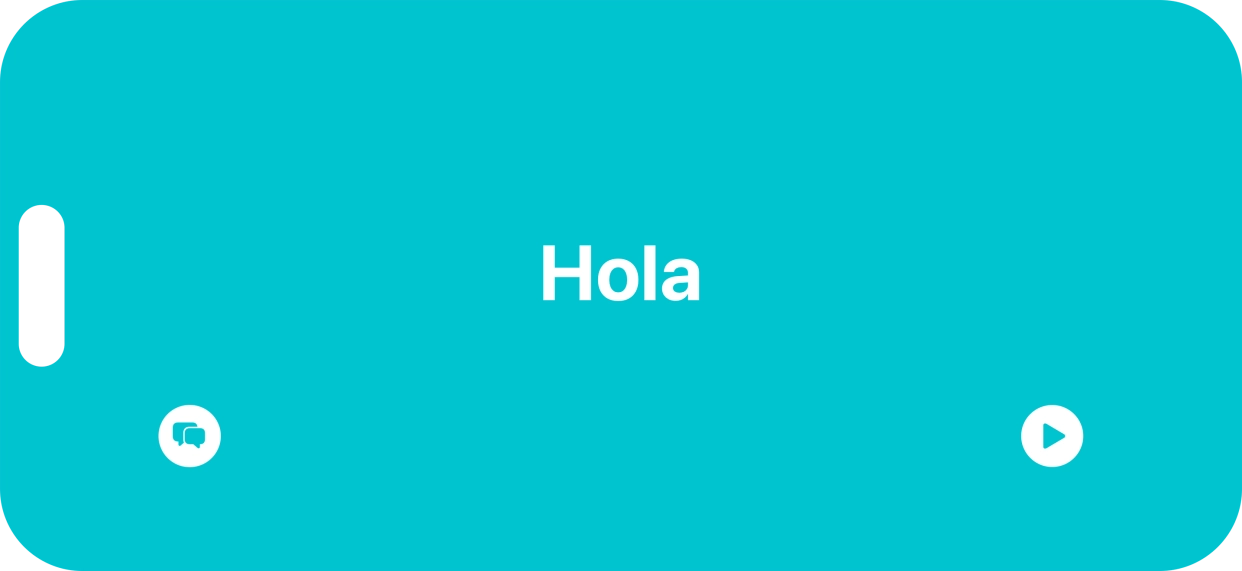 Press the split view icon to go back to display of both languages.
