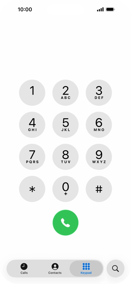 Key in ##002# and press the call icon.