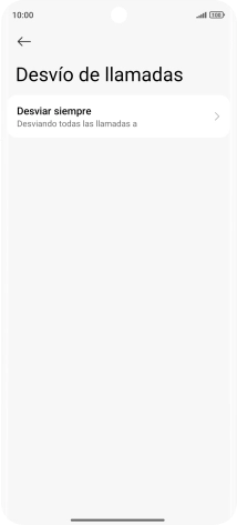 Pulsa el tipo de desvío deseado.