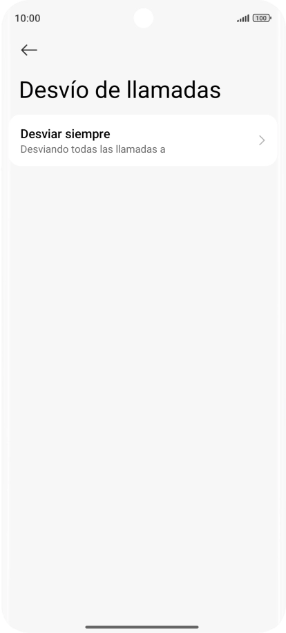 Pulsa el tipo de desvío deseado.