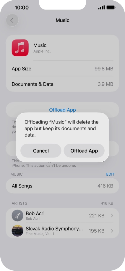 Press Offload App.