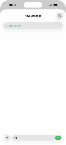 Press the send icon.