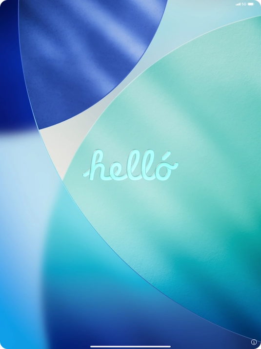 Slide your finger upwards starting from the bottom of the screen.