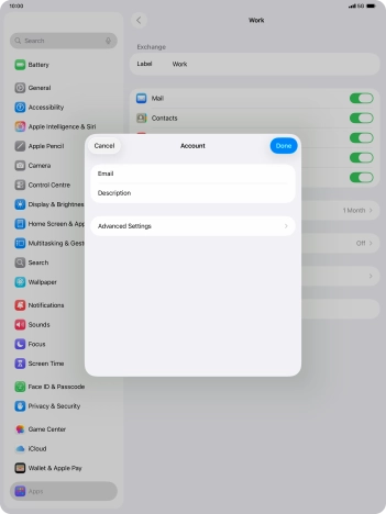 Press Advanced Settings.