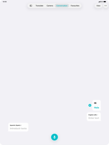 Press the menu icon.