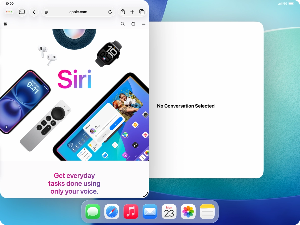 Press the second application.