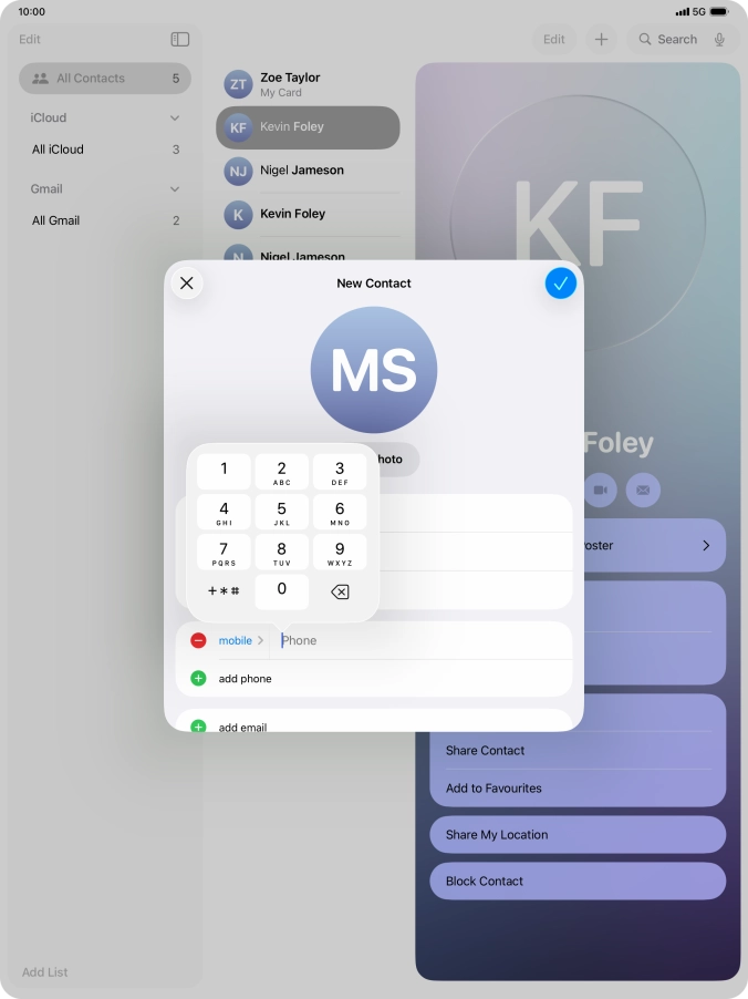 Press Phone and key in the required phone number.