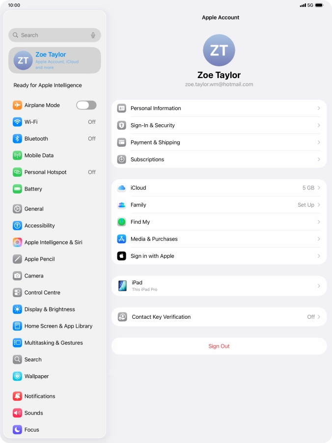 Slide your finger upwards starting from the bottom of the screen to return to the home screen.