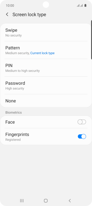 samsung a71 lock screen
