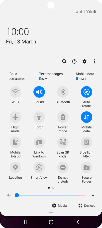 Samsung Galaxy A71 - Select dual SIM settings | Vodafone UK