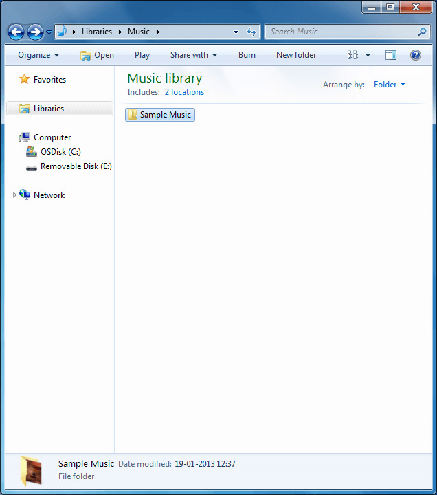 Go to the required folder in your computer's or your phone's file system.