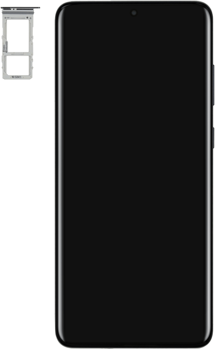 Turn your SIM as illustrated next to the SIM holder and place it in the SIM holder.