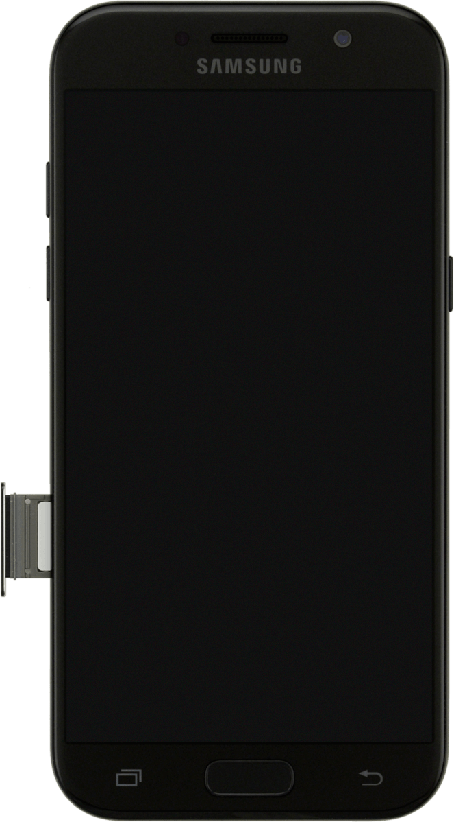 Slide the SIM holder into your phone.