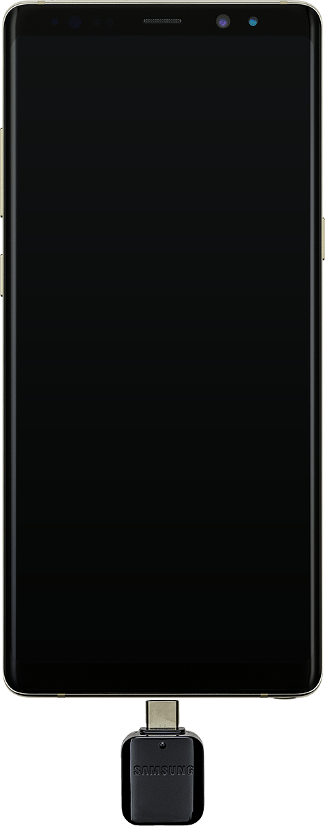 Connect your phone to another phone via data cable and, if required, the adaptor included.