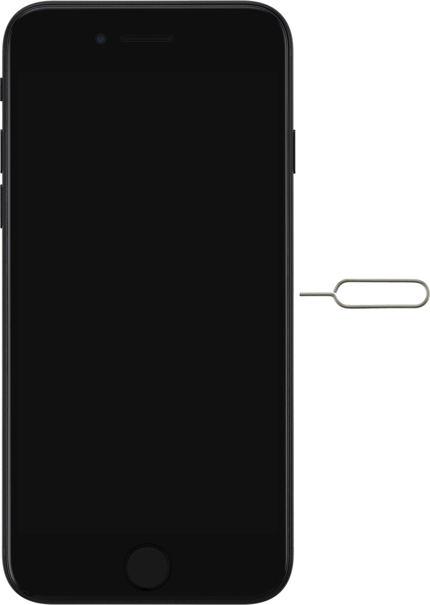 Find the opener for the SIM holder.