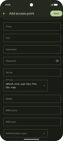 Press the drop down list next to 