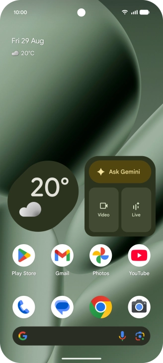 The Wi-Fi icon shows that your phone is connected to a Wi-Fi network.