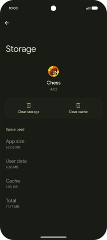 Press Clear cache.
