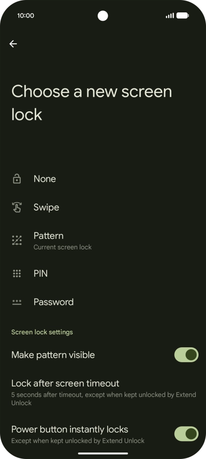 Press None.